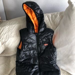 Hugo boss reversible puffer vest. Hooded